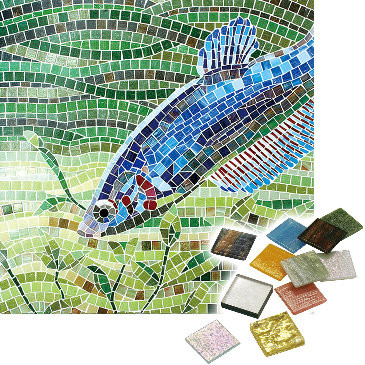 アートモザイクタイル(ケース) アートモザイク施釉10角 Art Mosaic 10角紙貼り オレンジ 34シート入 ATS10-C22  名古屋モザイク 材料、資材